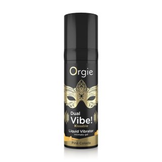 ORGIE_Dual Vibe! Kissable Liquid Vibrator smakowy żel Pina Colada 15ml